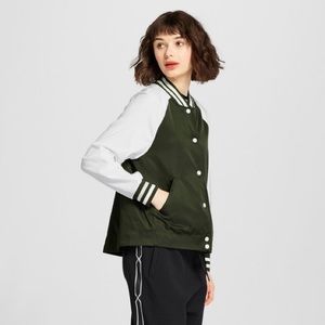 Hunter Olive Green Varsity Jacket